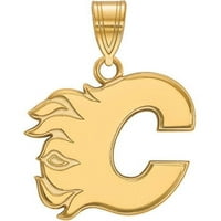 Privjesak od žutog zlata od 14 karata s logotipom srednje veličine u obliku slova A.