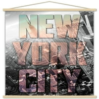 Njujorški zidni plakat s gumbima, 22.375 34