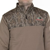 Mossy Oak muški patentni zip lov na pulover jaknu, mahovinski hrast dno, veličina velika