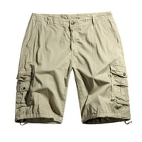Muške kratke hlače muške Ležerne hlače u punoj boji s džepovima na otvorenom Radne hlače za plažu teretne kratke hlače hlače u punoj