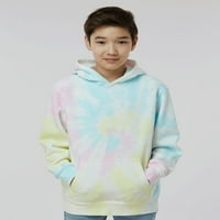 Independent Trading Co. - Mladi pulover s kapuljačom od tkanine Tie-Dye srednje težine - PRM1500TD