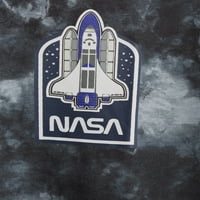 NASA kravata boja raketna muška i grafička majica s velikim muškim muškim