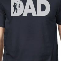 Pamučna majica u tamnoplavoj boji za muškarce, rođendanski pokloni za tatu
