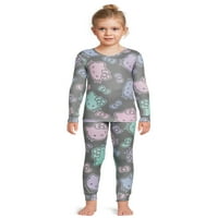 Hello Kitty Girls Top Dugi rukavi i hlače Snug Fit Fijama set, 2-komad, veličine 4-10