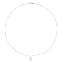 Primal Silver Sterling Silver Circle s šarmom golubice na lancu kabela