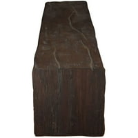 Ekena Millwork 6 H 6 D 48 W Riverwood Fau Wood Kamin Mantel, Premium Walnut